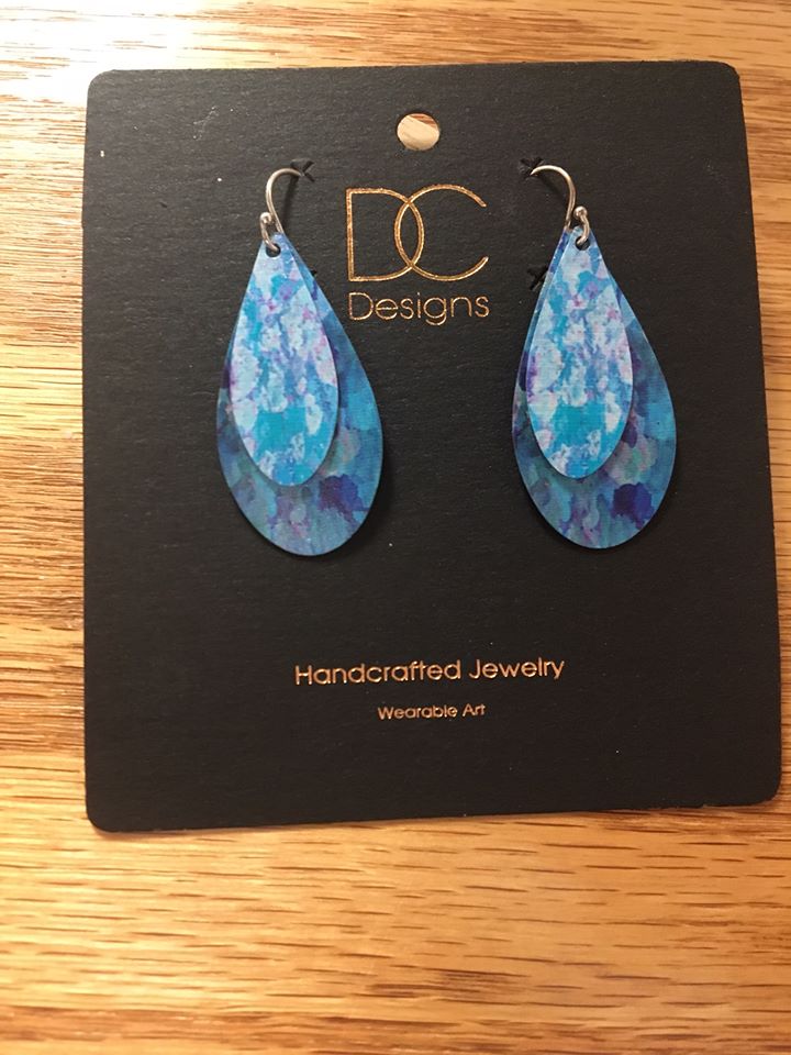 DC Designs Earrings Double Drop Once In A Blue Moon